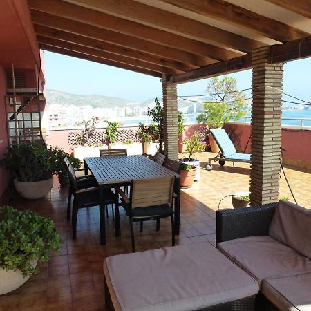 Espectacular Terraza Y Vistas En 1A Linea De Playa Apartamento Cullera Exterior foto