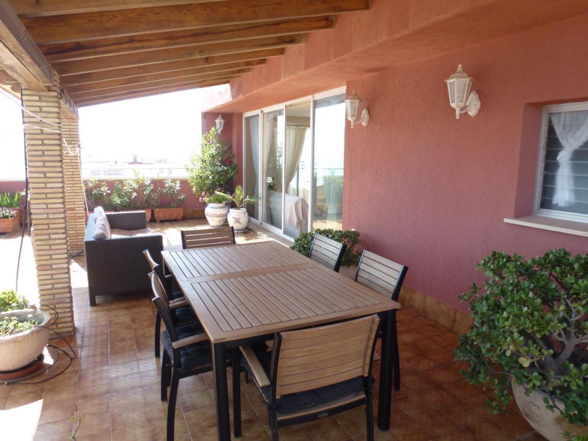 Espectacular Terraza Y Vistas En 1A Linea De Playa Apartamento Cullera Exterior foto
