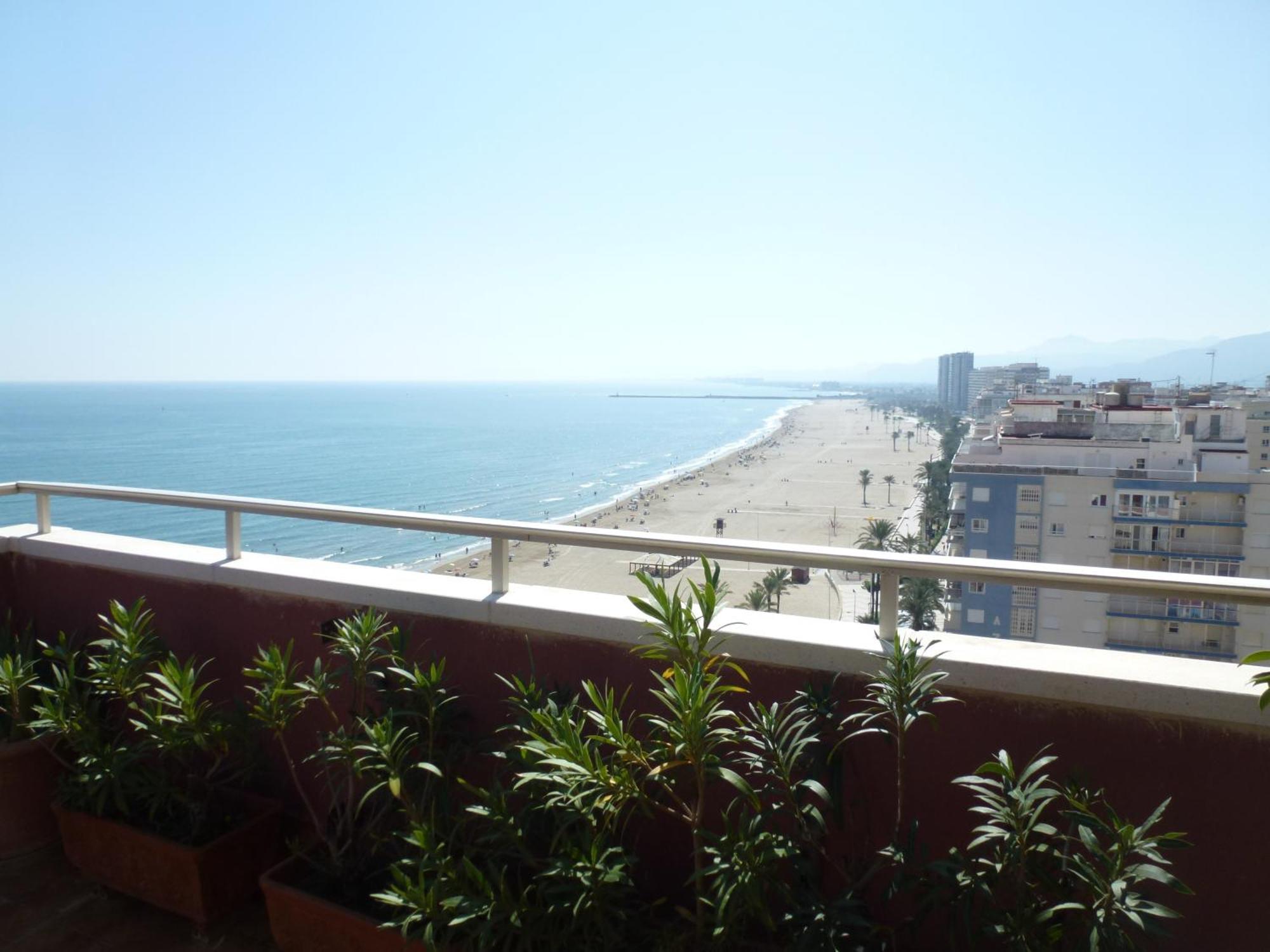 Espectacular Terraza Y Vistas En 1A Linea De Playa Apartamento Cullera Exterior foto